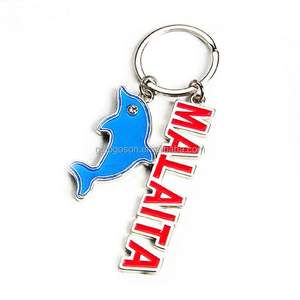 Llavero de Playa Personalizado de las Islas Salomón, Malaita, Recuerdo, Esmalte, Camiseta, Gafas de Sol, Chanclas, para Regalo Turístico - Product Image 2