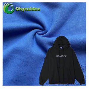 Stock <span class=keywords><strong>Lot</strong></span> poids lourd 300-350GSM 100% coton tissu éponge français pour sweats à capuche sweat-shirt - Product Image 5