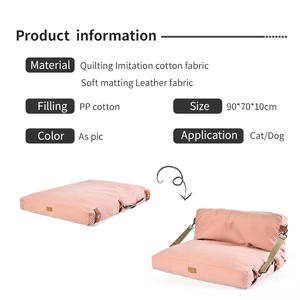 Manta ultrasónica para mascotas, sofá cama de lujo para perros, dos en uno - Product Image 3