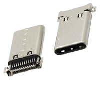 Connecteur USB Type-C Mâle 3P/9P/12P/14P/16P/24P Cuivre/LCP Configurations Verticales Horizontales Montage en Surface