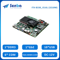 Carte mère ITX-B330_I516L avec processeur Core I5-3210M 2 HD1.4 10 USB 6 COM DDR3 SSD PS2 Carte mère Mini Itx