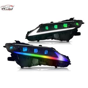 ไฟหน้ารถยนต์ RSJ สำหรับ Toyota <span class=keywords><strong>Camry</strong></span> ปี 2010-2023 8000k RGB ปรับอุณหภูมิ<span class=keywords><strong>สี</strong></span>ได้ ไฟหน้ารถยนต์คุณภาพสูง อุปกรณ์ตกแต่งรถยนต์ ไฟหน้า LED - Product Image 1
