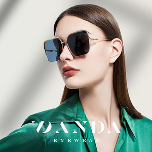 Lunettes de soleil polarisées Danda pour femme LS322, protection UV400, anti-éblouissement, pour la conduite, type 3, verres TAC, monture dorée - Product Image 1