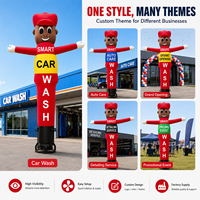 Mannequin publicitaire gonflable portable pour lavage auto, idéal pour les centres de detailing automobile et les campagnes publicitaires extérieures