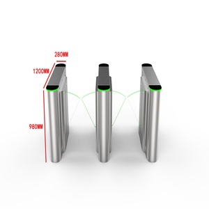 Sistema di controllo di accesso biometrico riconoscimento del viso altezza vita traffico pedonale Flap barriera per <span class=keywords><strong>Metro</strong></span> ferroviario - Product Image 5