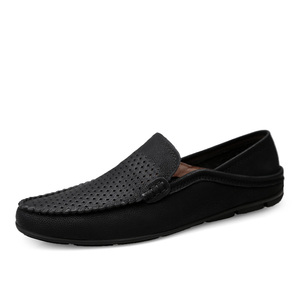 Mocassins en cuir décontractés pour hommes, à semelle souple, avec logo personnalisable, tailles 36-<span class=keywords><strong>47</strong></span>, vente en gros - Product Image 3