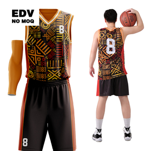 Conjunto de Baloncesto Reversible con Combinación de Colores, Camiseta de Baloncesto Profesional para Hombre - Product Image 1
