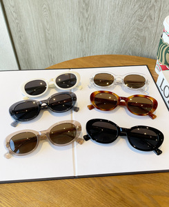 Personnaliser créer mon propre design marque de luxe votre propre mens tout noir tendance lunettes de soleil oeil de chat - Product Image 6