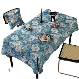 Monet <b>Garden</b> American Country-Style Woven Jacquard Tablecloth with Oil Painting Design Eco-Friendly for Home & Wedding Use - Product Image 1