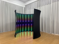 Cabine photo 360° avec éclairage LED, structure en aluminium, impression personnalisée pour événements