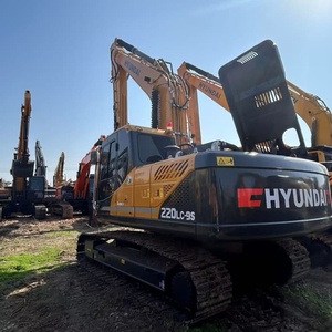 Excavatrice Hyundai R220LC 9S d'<span class=keywords><strong>occasion</strong></span> de haute qualité, faible nombre d'heures de fonctionnement, équipement de terrassement de 22 tonnes en bon état, d'origine - Product Image 3