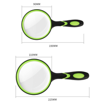 Wholesale Funny Wooden Handheld Kids Magnifier Popular elderly Teaching Crafts Cartoon Reading Magnifying Glass Years Plastic