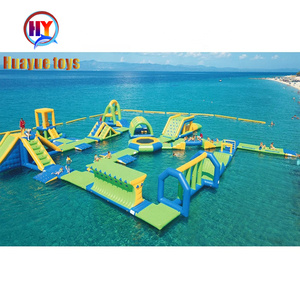 Nuevo comercial de alta calidad PVC inflables parque acuático grande inflable carrera de obstáculos team building - Product Image 3