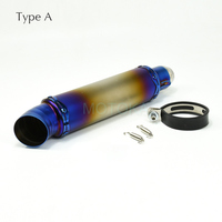 Modifiye Scooter susturucu PCX 125 NMAX üzerinde kayma 155 CBR 929 GY6 maymun Minibikes susturucu evrensel 51mm motosiklet egzoz borusu