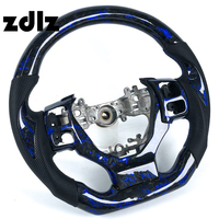 Volant en fibre de carbone forgé bleu personnalisé pour Lexus ES IS GS LS NX RX IS350 LX470 2015 2016 2017 2018 2019 2020