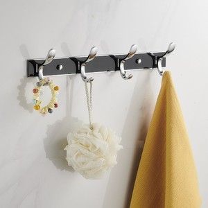 <span class=keywords><strong>Perchero</strong></span> de baño con <span class=keywords><strong>espejo</strong></span> personalizado con montaje en <span class=keywords><strong>pared</strong></span>, gancho de ropa de acero inoxidable para hoteles, material metálico apto para hoteles - Product Image 2