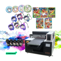 Petite imprimante UV DTF A2 4060 avec fonction d'impression 3D texturée, 5 fonctions d'impression, UV DTF silicone plat, 2880 DPI, 2024 avec caméra