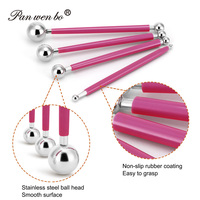 4pcs Mandala Dotting Tools & Stencil Kit Ball Stylus Outline Brush Tray Peinture pour Canvas Rocks Crafting