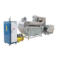 Machine à épiler le poulet à petite échelle, ligne d'abattage pour épiler et brûler le poulet
