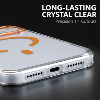 Étui magnétique transparent pour iPhone 12 à 18, compatible, antichoc, coque de téléphone transparente, protection de l'appareil photo, coque de protection