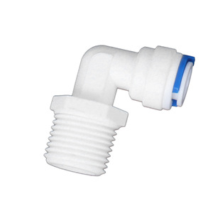 Conectores de Filtro de Agua de 2 Pulgadas, Tipo L de Plástico, Conexión Rápida en Codo con Rosca Externa para Uso Doméstico - Product Image 1