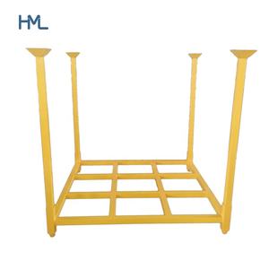 High quality steel movable adjustable warehouse folding spare powder coating metal pallet storage tire rack system