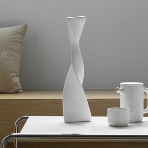 Creative Spiral Decor Simple Black and White Big Porcelain <strong>Floor</strong> <strong>Vase</strong> Tall Ceramic <strong>Vases</strong> for Modern Home Centrepiece - Product Image 6