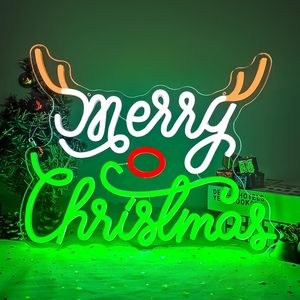 Joyeux Noël LED Sign Light Art Néon Chapeau de Noël pour la décoration intérieure pour les enfants Chambre Bar <span class=keywords><strong>Pub</strong></span> Club Party Night Christmas Night - Product Image 2