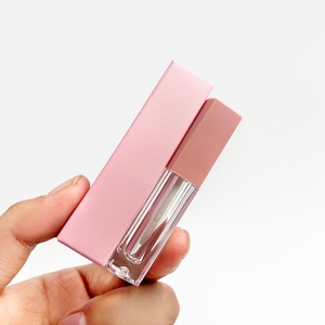 White Black Matte Cosmetic Square Gradient <b>Lip</b> Gloss Tubes Pink Lipgloss Tube Custom Box - Product Image 4