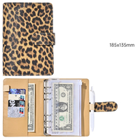 Carnet de voyage personnalisé en cuir PU format A6, organiseur de documents, petit classeur, portefeuille, classeur à 6 anneaux pour femmes