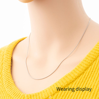 Collares de Cadena de Serpiente Chapados en Oro de Plata de Ley 925 de Alibaba-online-shopping