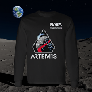 Camiseta de manga larga Nasa Artemis con diseño del parche de la misión - Product Image 3