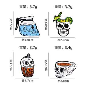 Offre Spéciale noir <span class=keywords><strong>humour</strong></span> broches personnalisé Boo fantôme citations broches émail dur je pense que je suis mort je vais bien maintenant élégant fantôme émail broche - Product Image 4