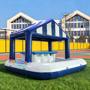 Bar flottant gonflable pour piscine, idéal pour les fêtes en plein air, respectueux de l'environnement, certifié CE, avec souffleur et kits de réparation pour piscine, été - Product Image 2