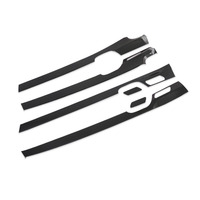 Pour 2019-2023 Hyundai palissade 6 pièces en fibre de carbone 4 portes panneau décor revêtement d'habillage accessoires de voiture décoration intérieure