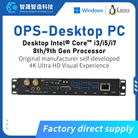OEM ODM Desktop OPS PC CPU Intel Core I3 I5 I7 9th Gen DDR4 8GB Desktop OPS Computer for Business and Office Use