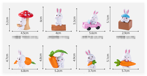 ตุ๊กตา<span class=keywords><strong>กระต่าย</strong></span>ขนาดเล็กพร้อมเห็ดกล่องแครอทรูปสัตว์ทำจากเรซินสำหรับตกแต่งบ้านในสวนรูปทรงอีสเตอร์น่ารัก - Product Image 2