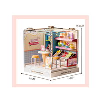 QS Manufacturer Ensemble de jouets éducatifs préscolaires DIY Monde des rêves, avec mini-scènes de magasin multi-styles, pour enfants, idéal comme cadeau