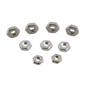 Écrous hexagonaux en acier inoxydable 304 poli, différentes tailles pour applications de fixation - Product Image 1