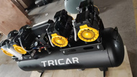 Compresseur d'air à piston haute puissance Tricar 2026 avec réservoir de réception extra large, performances robustes pour un fonctionnement continu, parfait