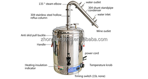 Destilador de Alcohol Eléctrico de Acero Inoxidable de 25L, Destilador de Whisky y Brandy de Fresa, Máquina para Hacer Ron - Product Image 3
