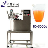 Machine de remplissage rotative pour Doypack, équipement de bouchage de sachets à bec verseur, électrique, PLC, haute productivité, en acier inoxydable