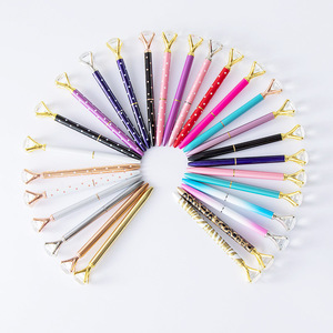 High Quality Luxury Metal Roller Ballpoint Logo <b>Pen</b> with Crystal Top Diamond Premium Promotional Gift Item - Product Image 6