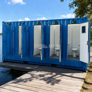 Toilettes de sport de luxe en plein air 2025, remorque de toilettes moderne, conteneur de toilettes pour les réunions de jeu chaudes, fabriqué en panneaux sandwich de haute qualité - Product Image 4