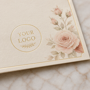 Cartes de remerciement personnalisées de luxe avec dorure à chaud et enveloppes, imprimées sur <span class=keywords><strong>papier</strong></span> artistique, pour mariage, en gros, OEM - Product Image 3