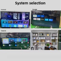 Téléviseurs intelligents 4K de 65 pouces pour hôtels, avec prise en charge de plusieurs langues et verre double couche personnalisé, vente en gros