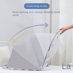 <span class=keywords><strong>Zanzariera</strong></span> Pieghevole per Lettino Bambini 0-3 Anni con Tenda Oscurante per Viaggi e Sonno - Product Image 3