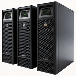 Système d'alimentation sans interruption (ASI) Vertiv Liebert GXE2 20 kVA, 3 unités en parallèle, redondance 2+1, synchronisation, double bus - Product Image 4