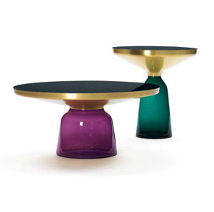 Mesa de centro de vidrio templado de diseño minimalista moderno y de lujo, muy vendida. - Product Image 1