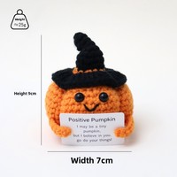 Nouveauté transfrontalière Halloween : Petite poupée créative en crochet motif citrouille, style dessin animé, en peluche courte, en forme de plante en pot, 31cm-50cm, Hibou